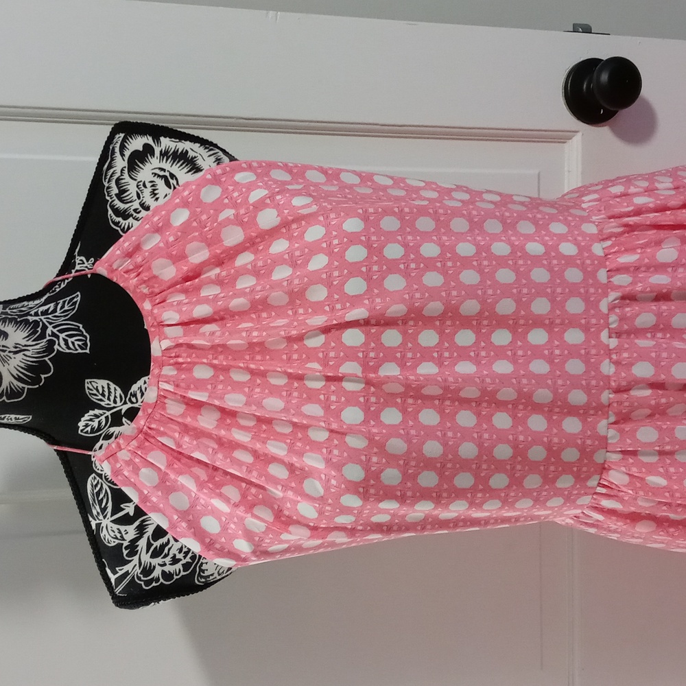 💖HTF Vineyard Vines💖 - Caning Print Silk Halter Dress - Picture 5 of 12